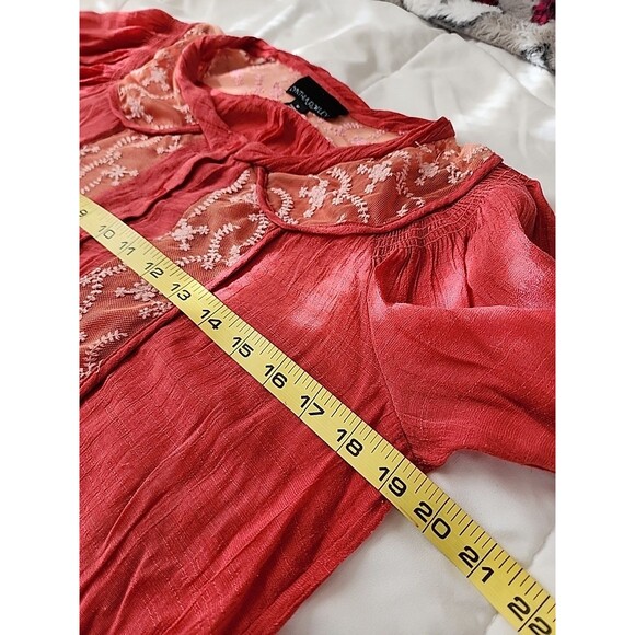 Cynthia Rowley Medium Blouse Boho Vintage Style Romantic Cottagecore Flowy Retro - Picture 5 of 9